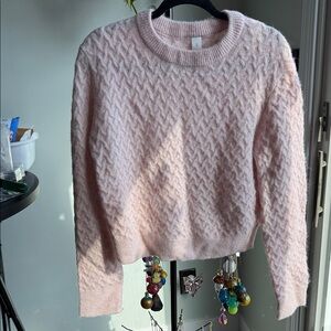 lululemon athletica Light Pink Textured Sweater